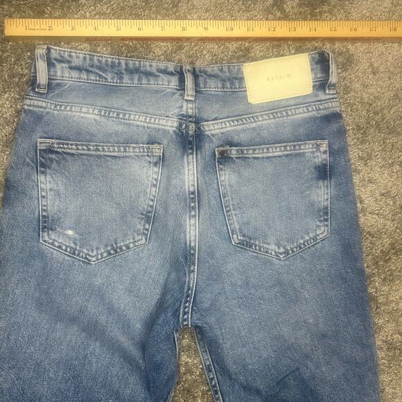 &Denum Size 2 Boyfriend Low Waist Button Fly Inseam 27 Inches - Picture 5 of 7